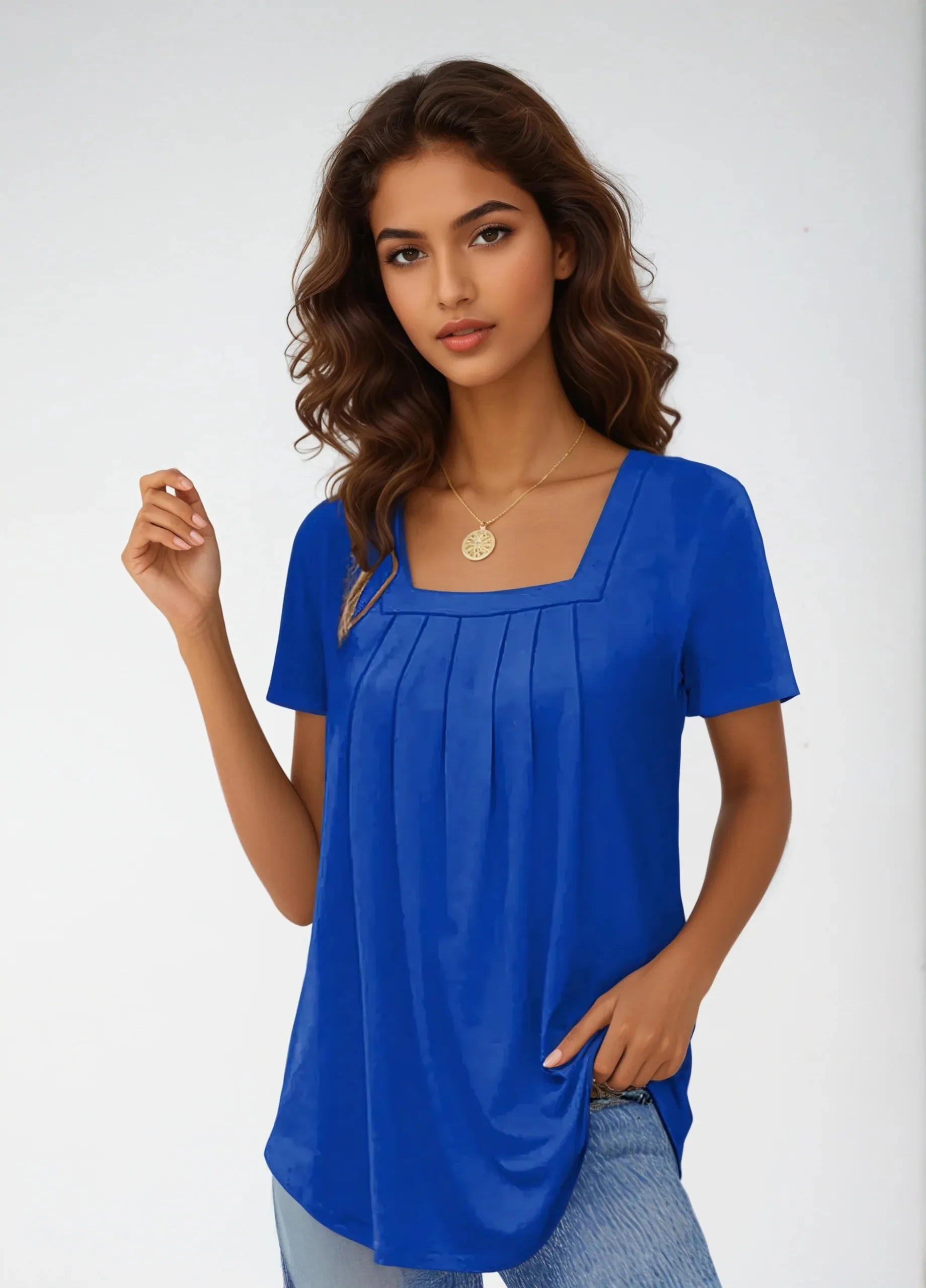 Sophia | Square-Neck Blouse