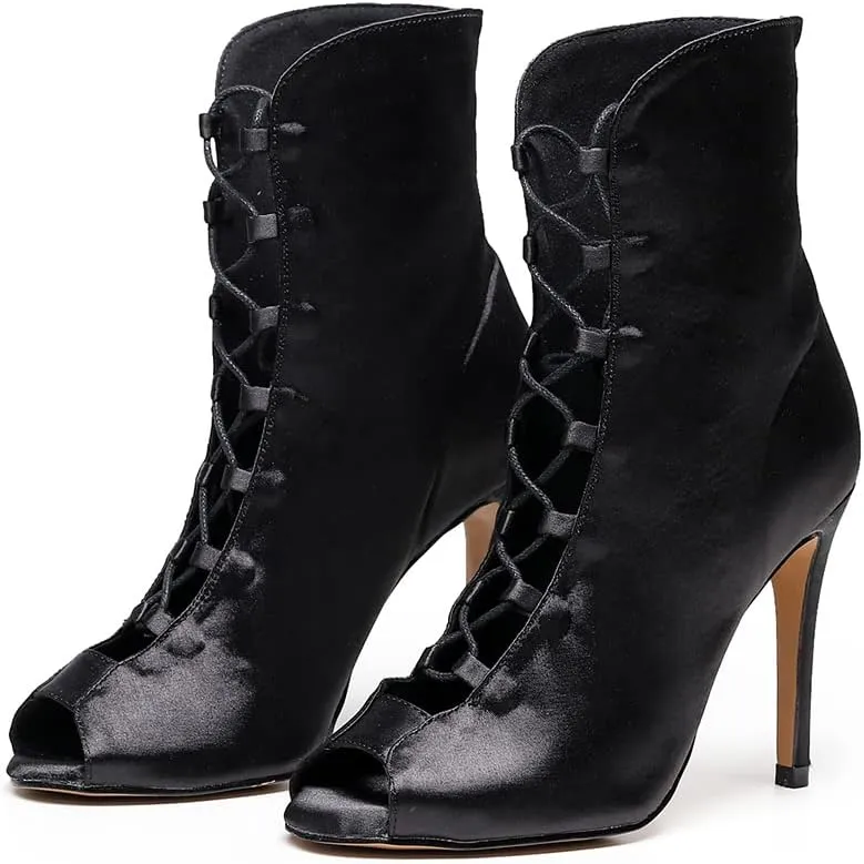 TINRYMX Womens Latin Dance Shoes Open Toe Professional Ballroom Salsa Tango Dance Shoes,Model-YCL526