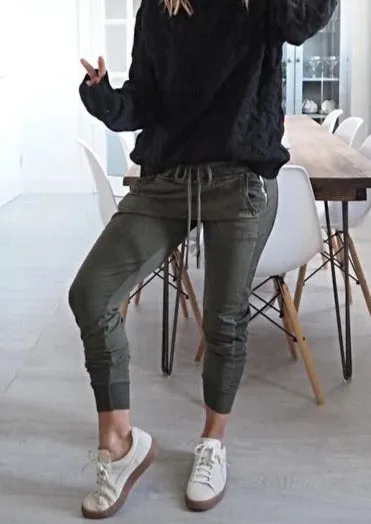 Ultimate Joggers - Dark Olive Khaki (Plus Size)