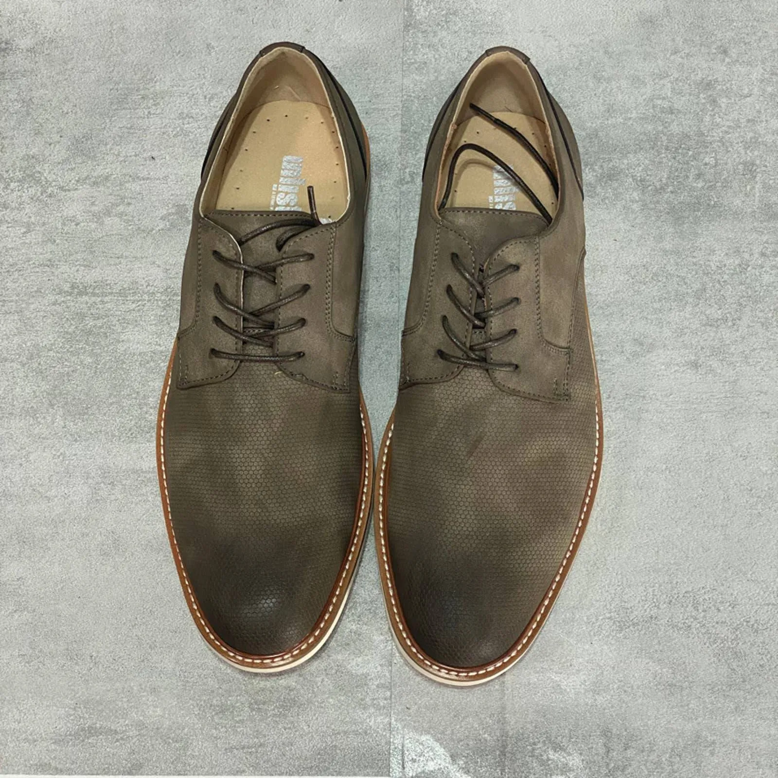 UNLISTED KENNETH COLE Grey Jimmie Lace Up PT Casual Oxford SZ 9