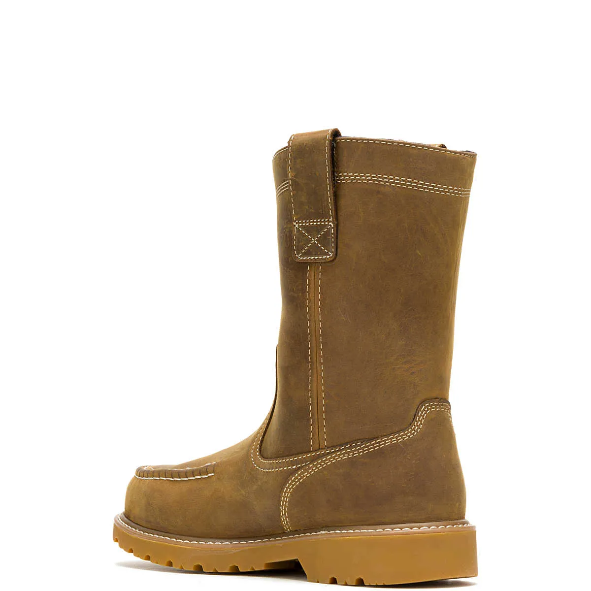 Wolverine Men's Floorhand Moc-Toe Pull-On Work Wellington - Dark Wheat (SOFT TOE)