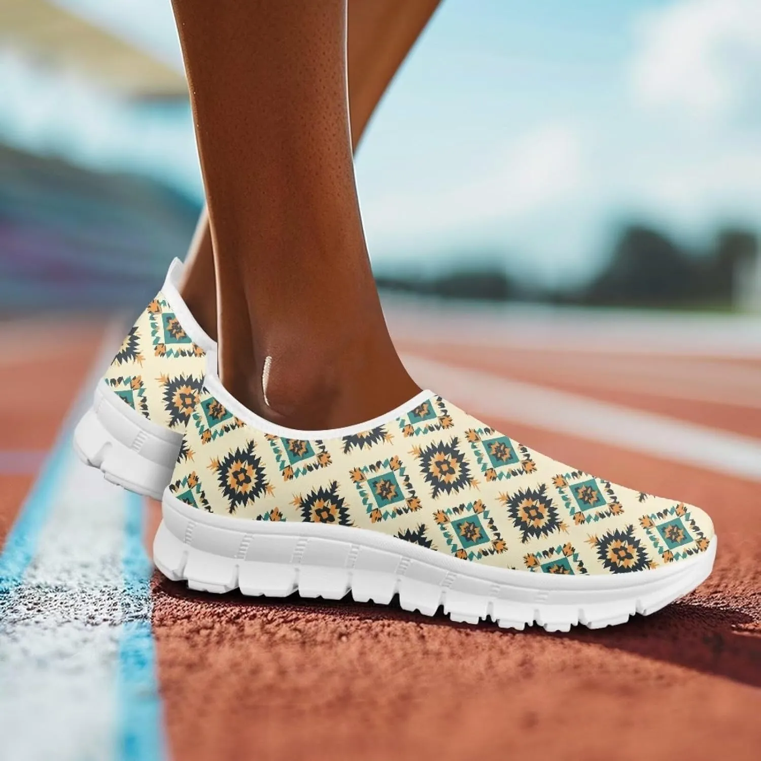 Women's Sneaker Casual Comfortable Slip On Shoes Low Top Lightweight Non-Slip Holiday Walking Sneaker for Women US 5.5-11.5