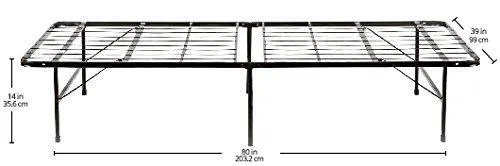 Zinus SmartBase Easy On/Easy Off Bed Skirt for 14 Inch SmartBase Mattress Foundation, Full